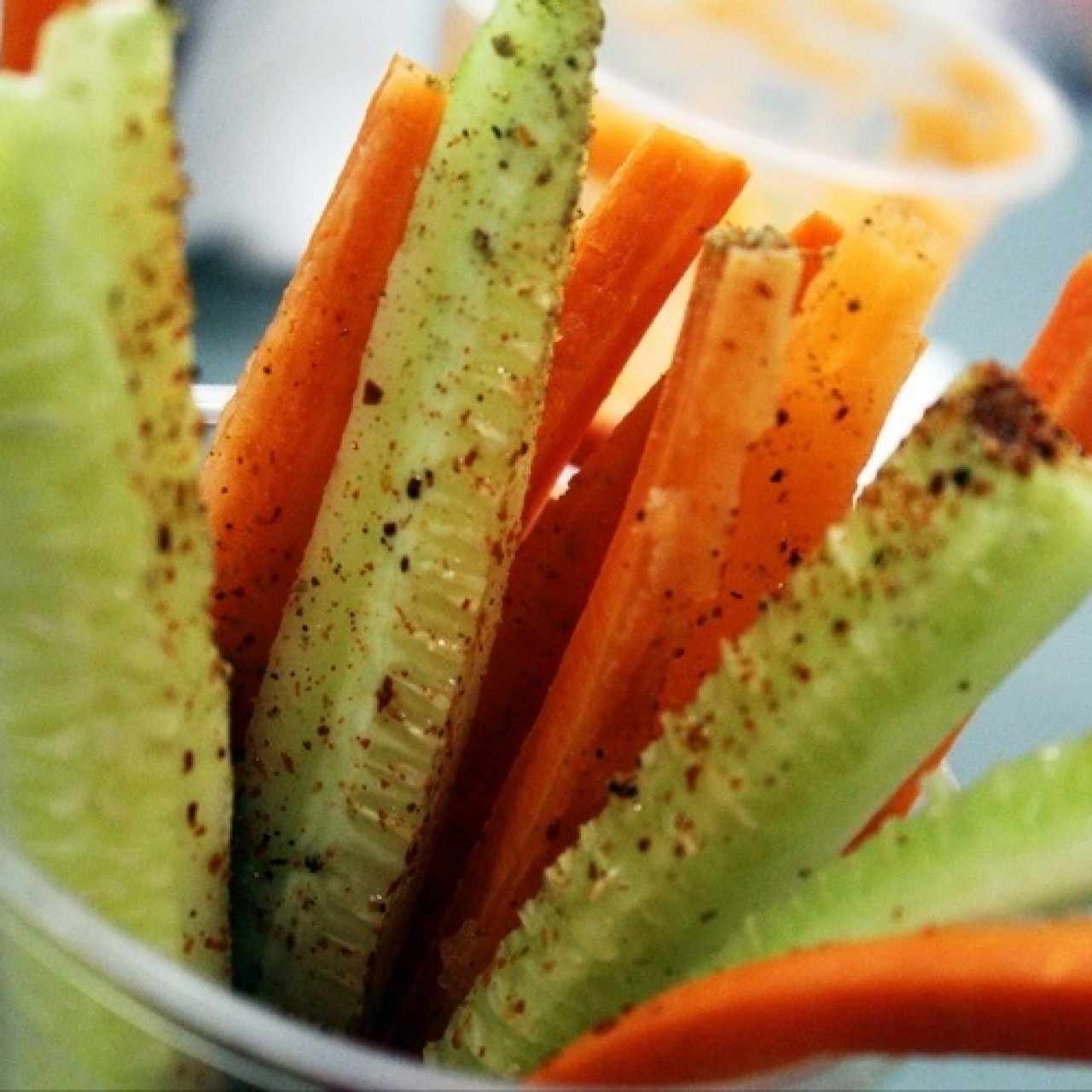 Snack zanahoria y pepino