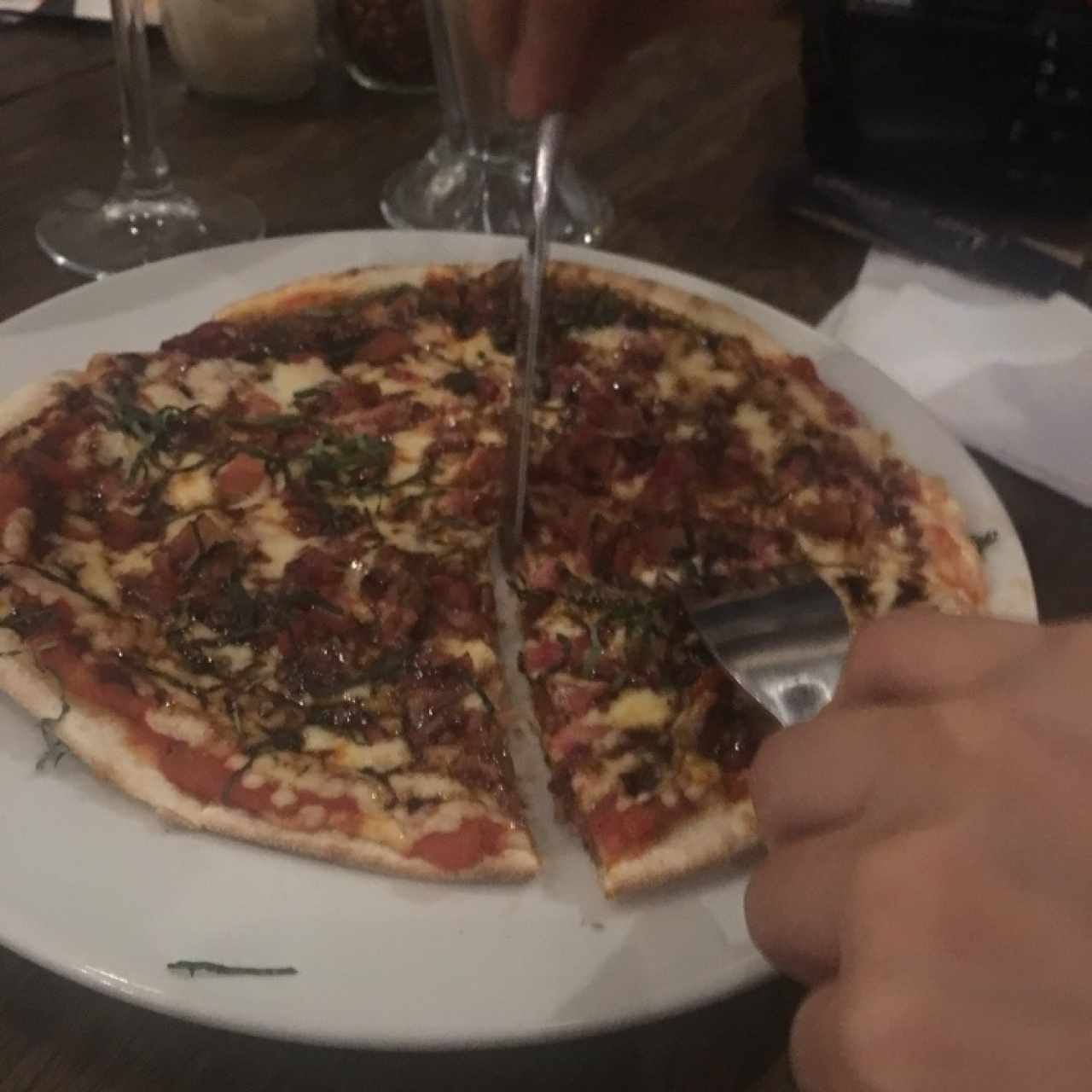 Pizzas Rusticas - Balsámica con Tocino