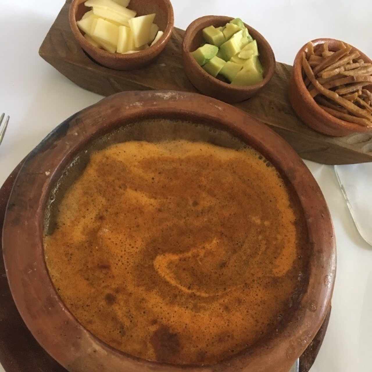 Sopa de tortilla con pollo