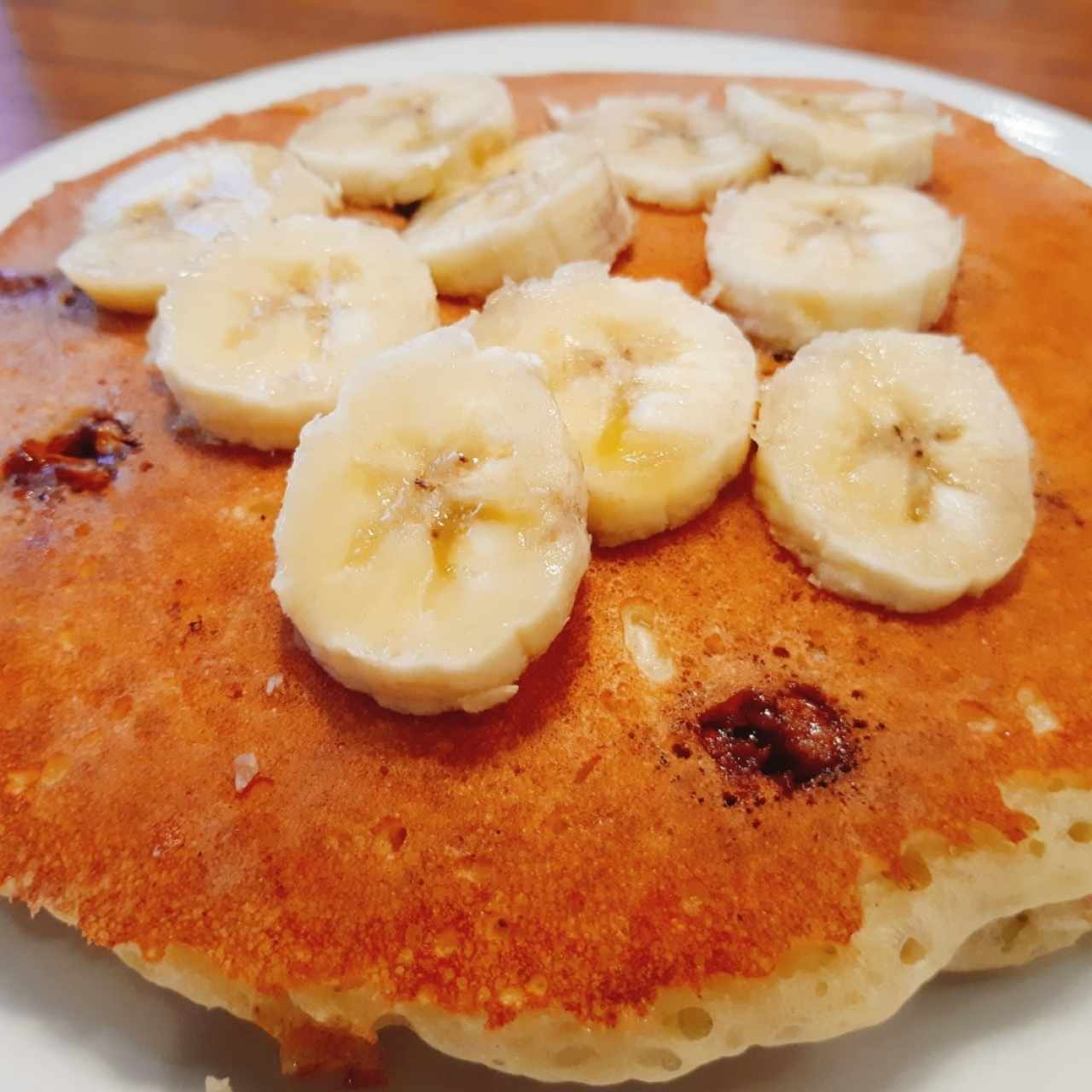 Banana Pecan Pancake Breakfast
