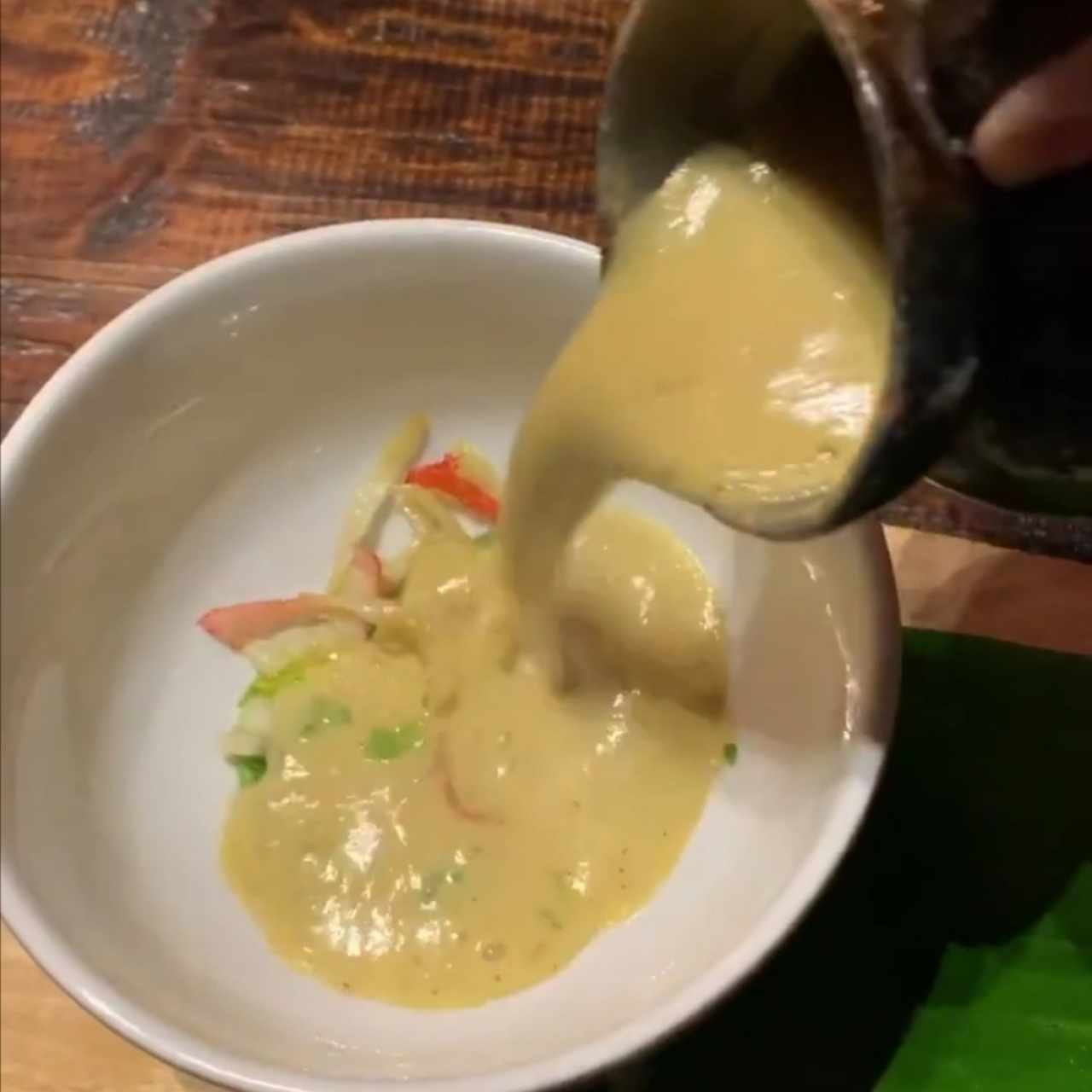 Sopa de Elote y Cangrejo