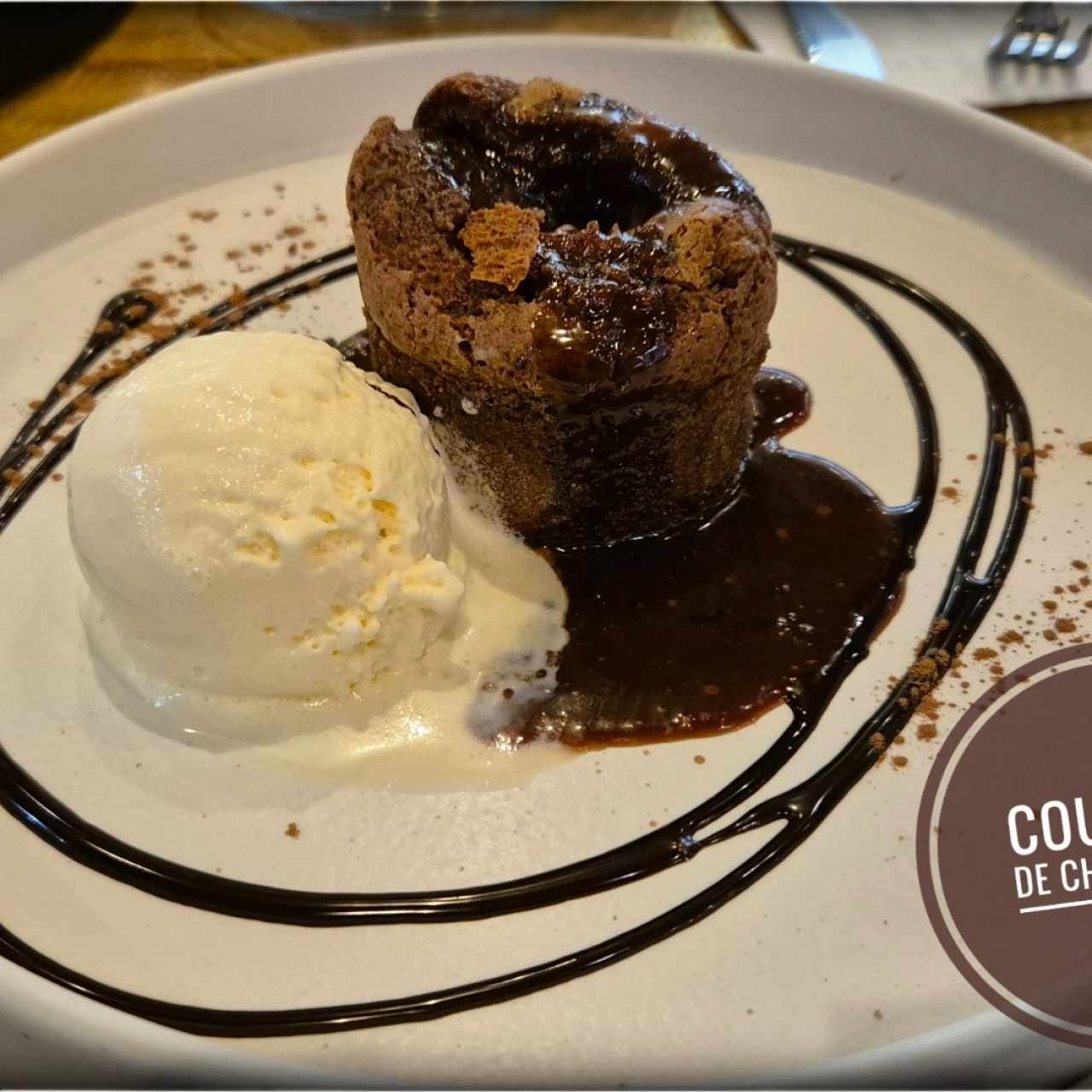 coulant de chocolate 