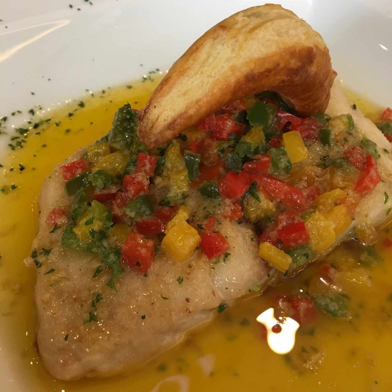 corvina al ajillo