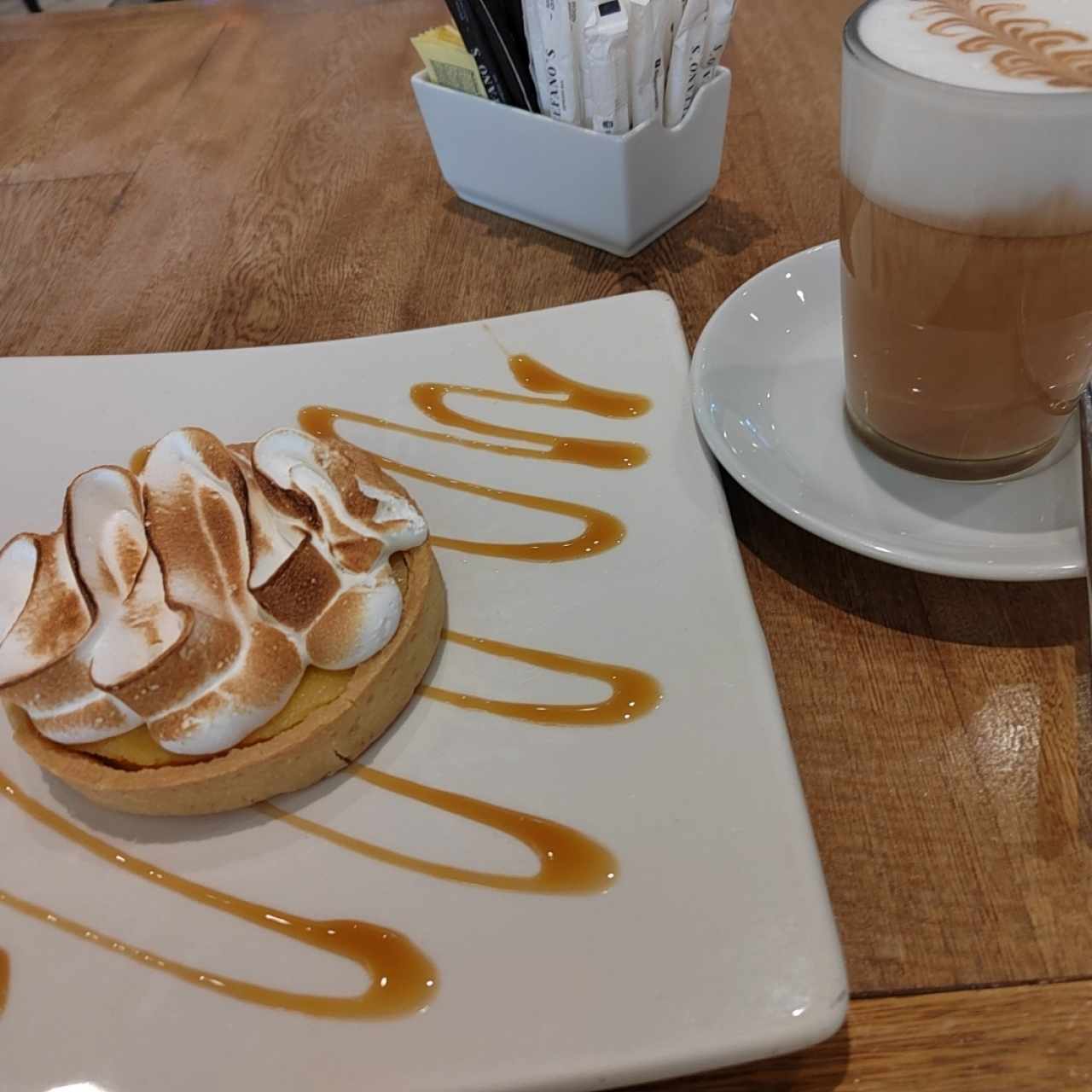 Tarta de Lima y Café Latte