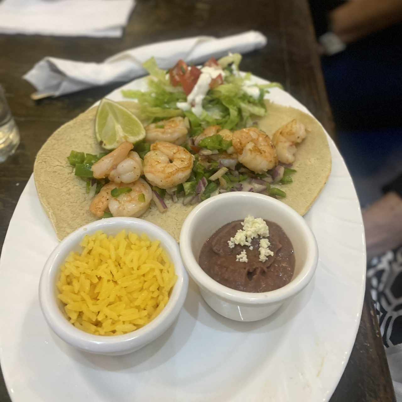 Tacos de 4 de camarones