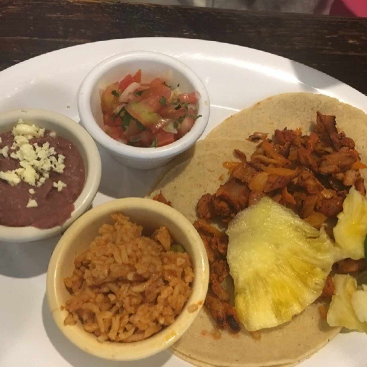 Menú ejecutivo - tacos al pastor