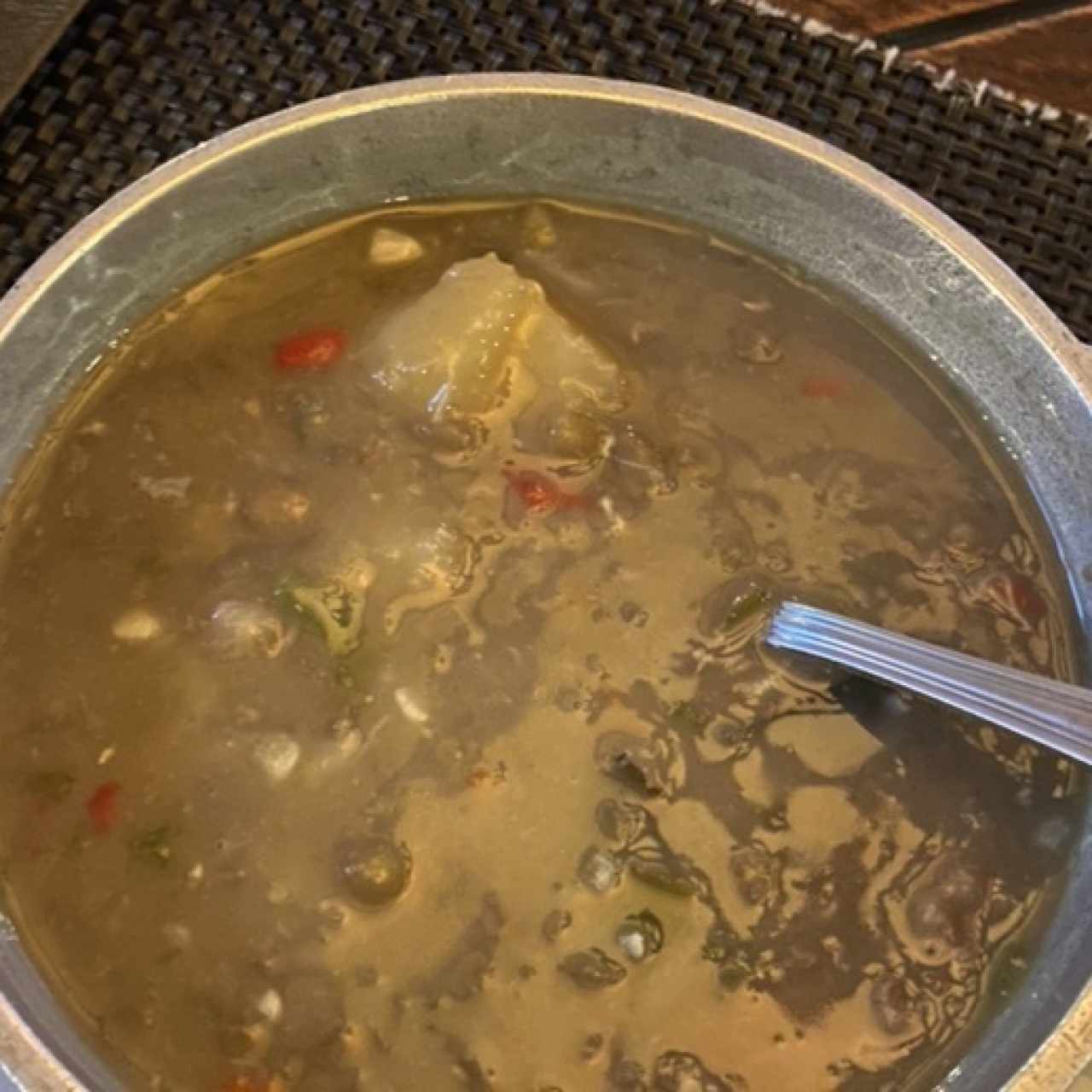 SOPA DE LENTEJA CON CARNE