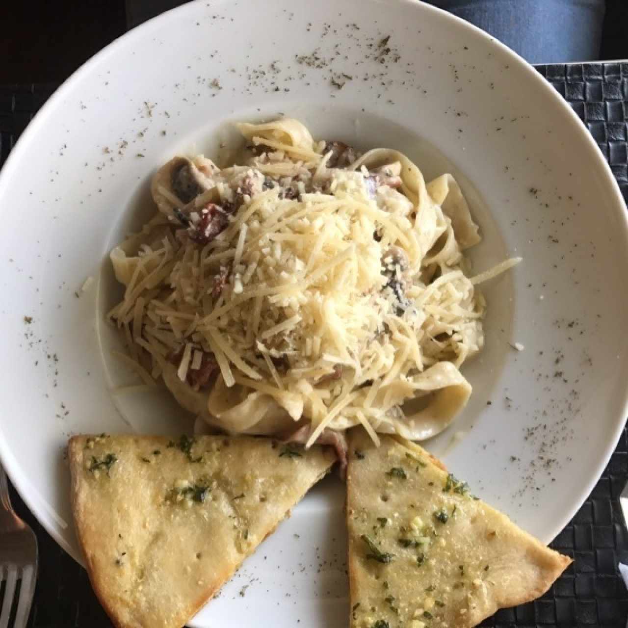 fetuccini en salsa alfredo