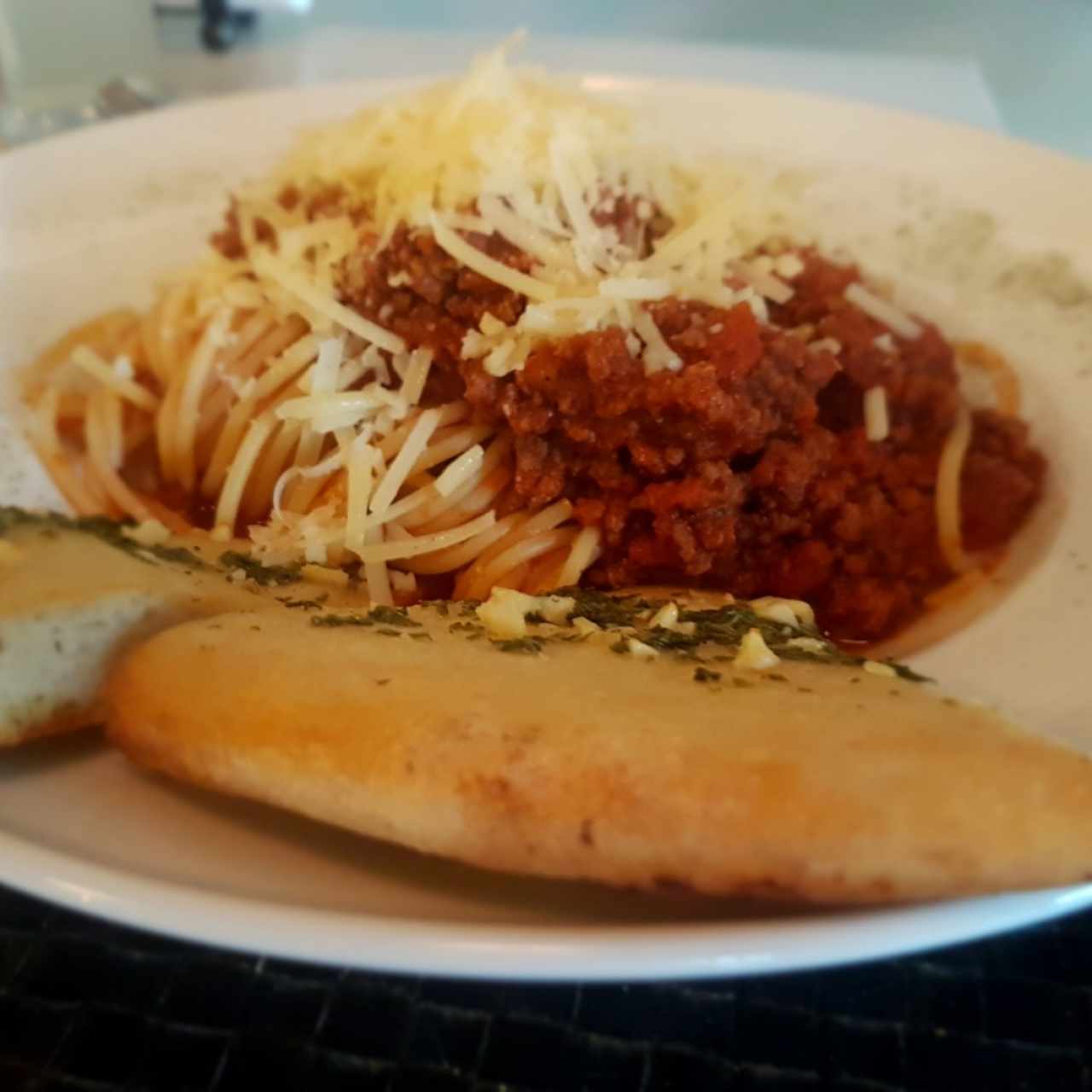 Boloñesa con spaghetti