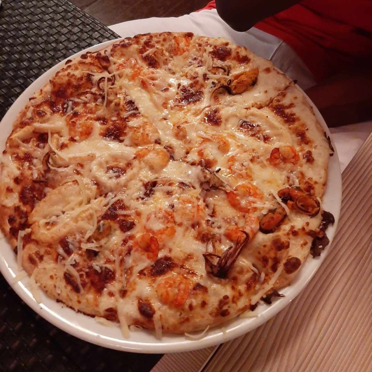 pizza de mariscos