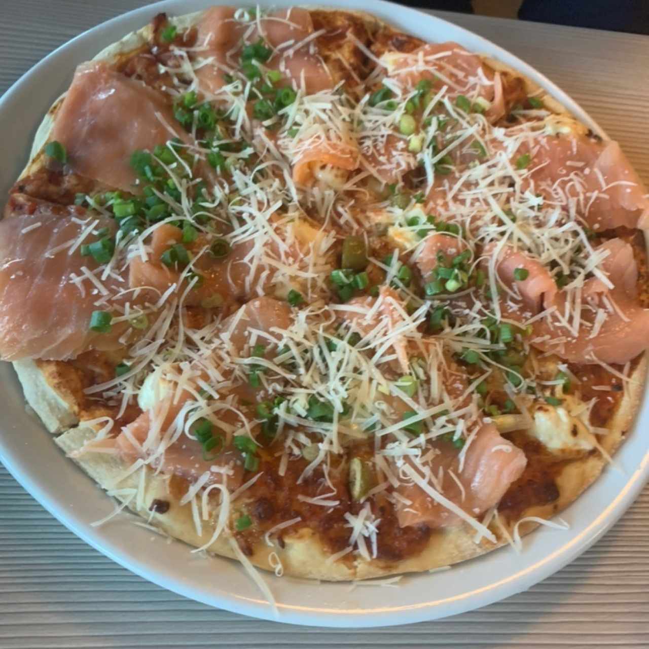 Pizza salmón 