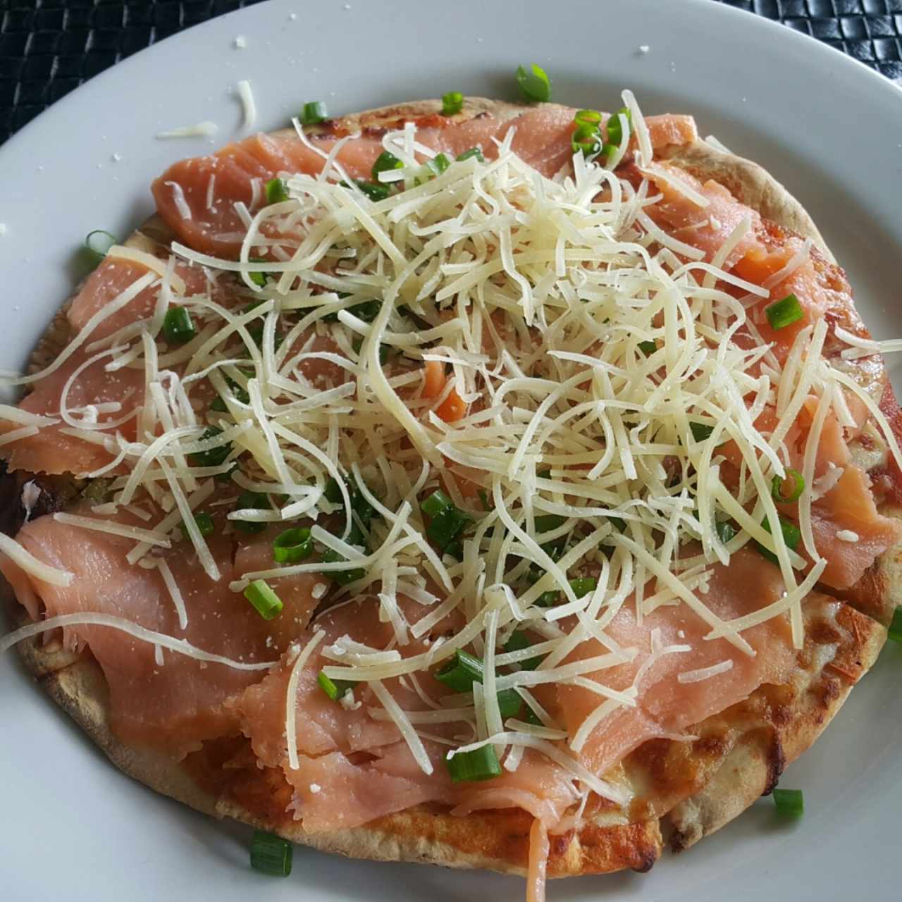 Pizza de salmon