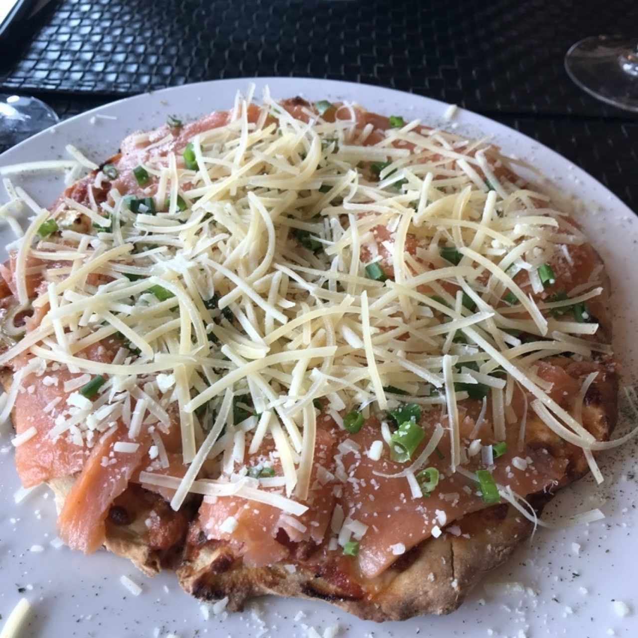 Pizza de salmon