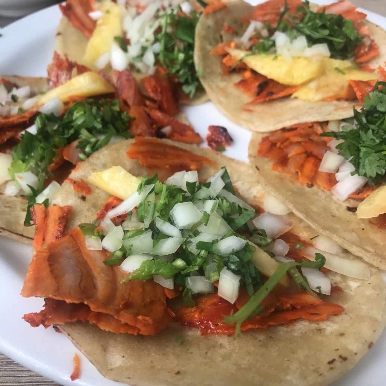 Tortilla de Maiz Tacos del pastor