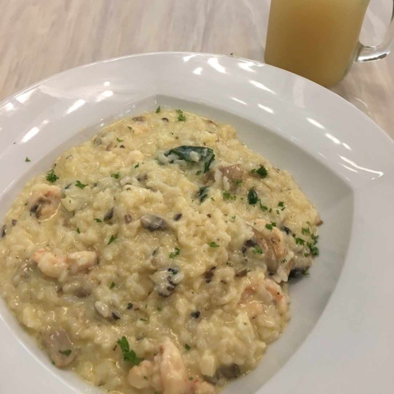 risotto de camarones