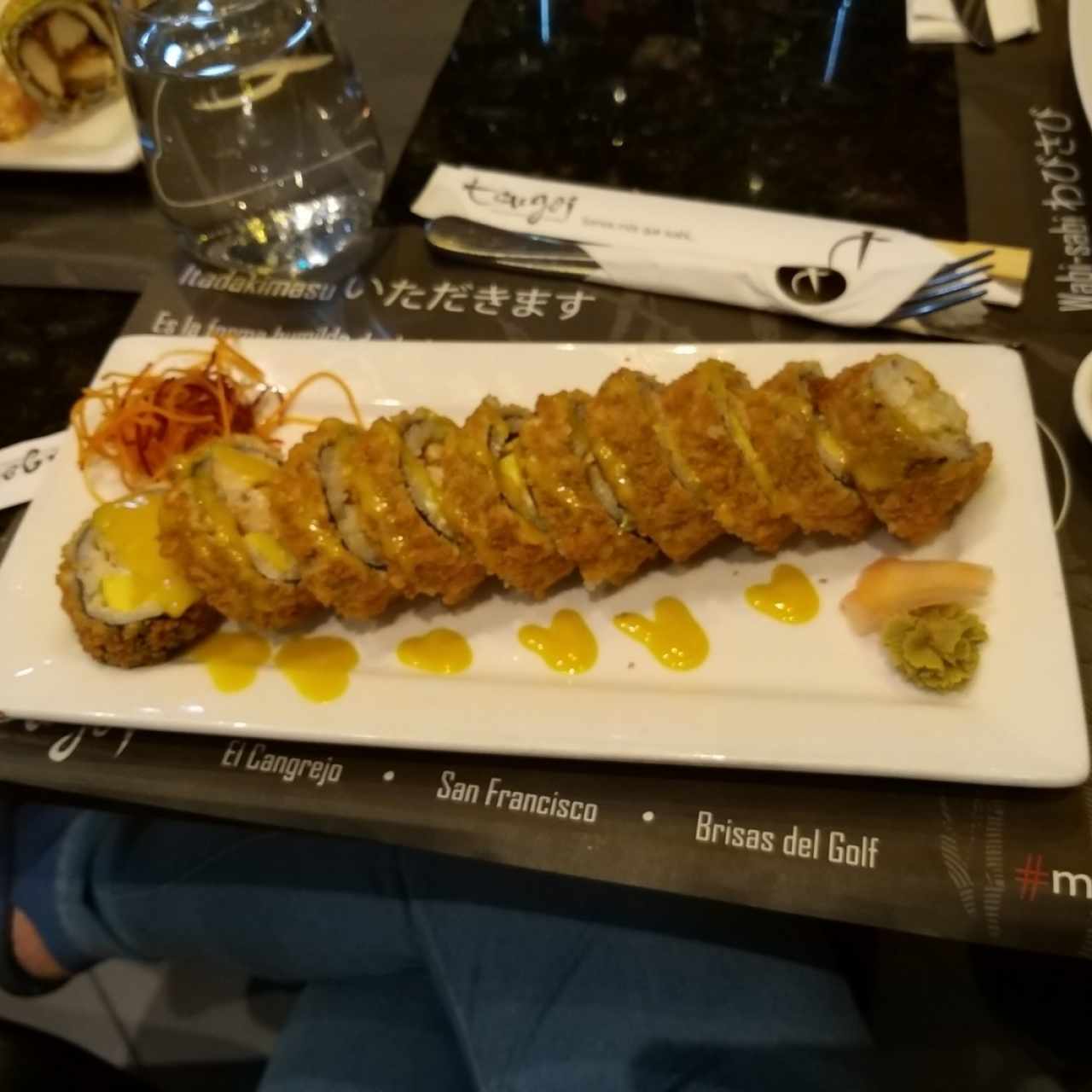 sushi apanado pollo