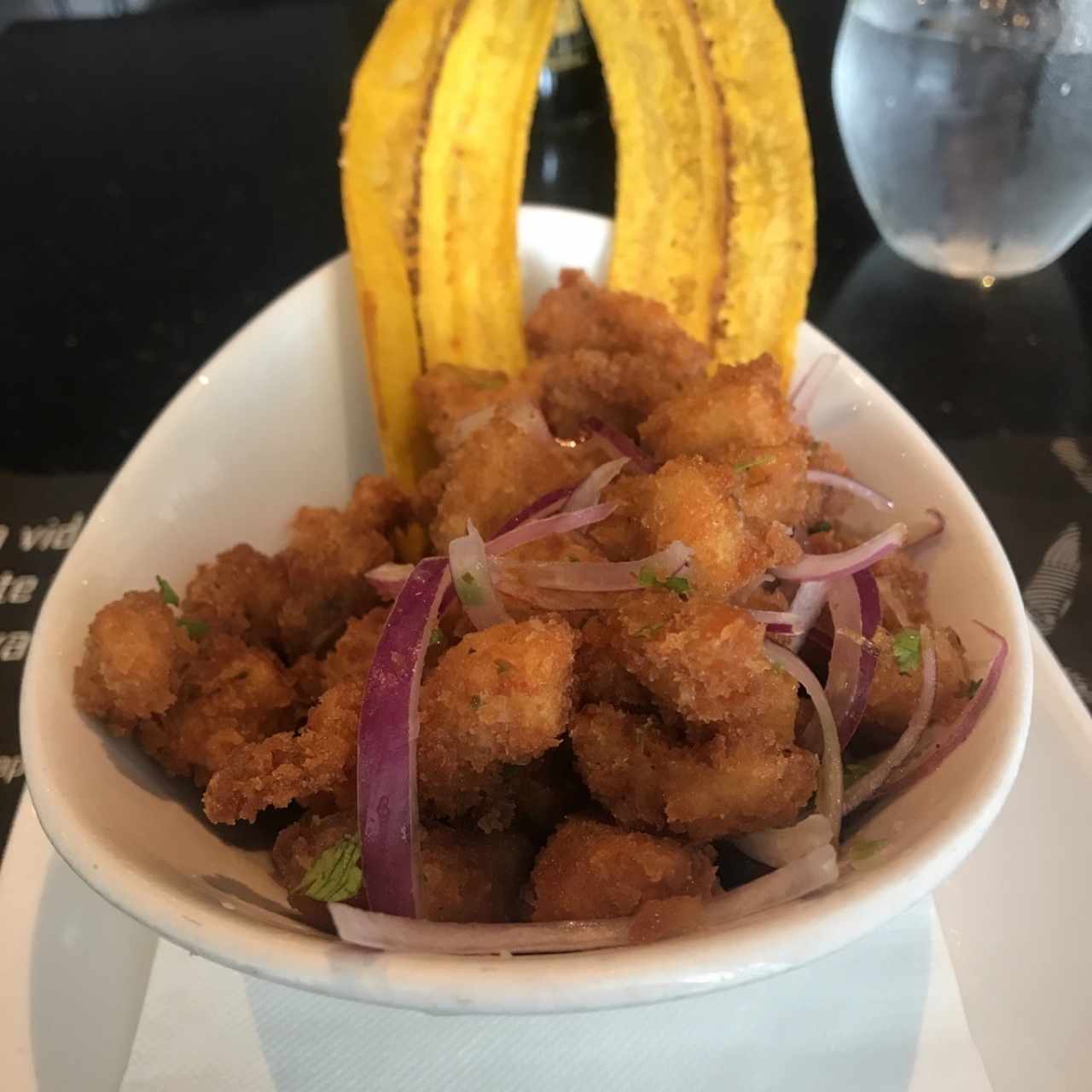 Ceviche frito de corvina