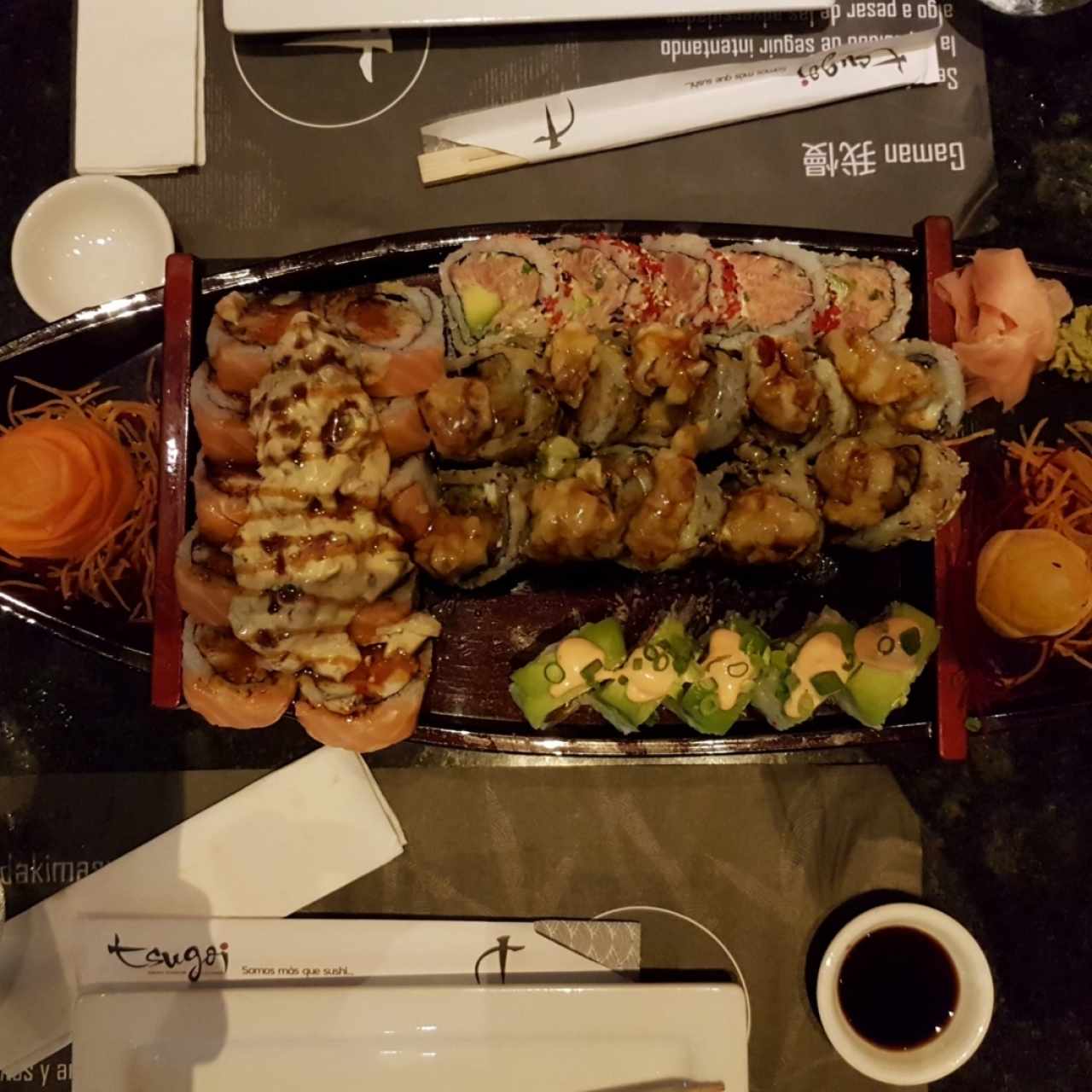 barquito de 3 sushi
