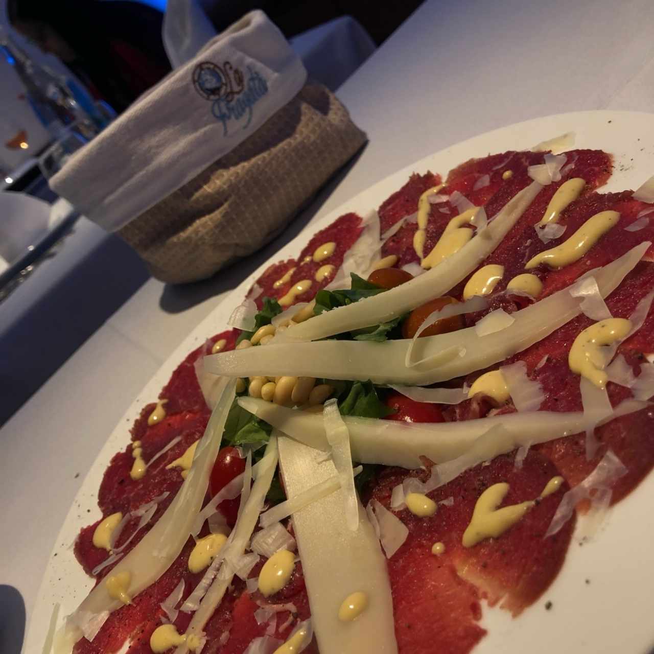 carpaccio de res!