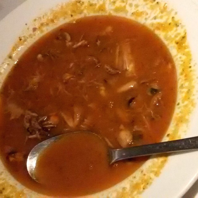 Sopa de pescado y mariscos