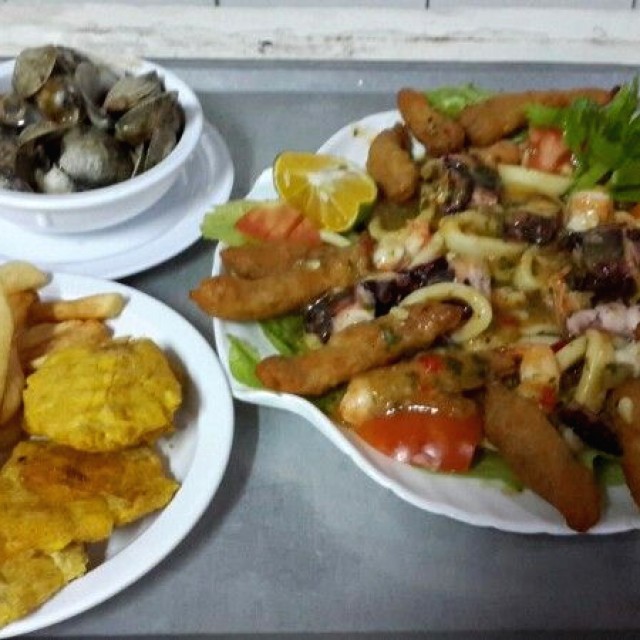 Parrillada de mariscos picada 