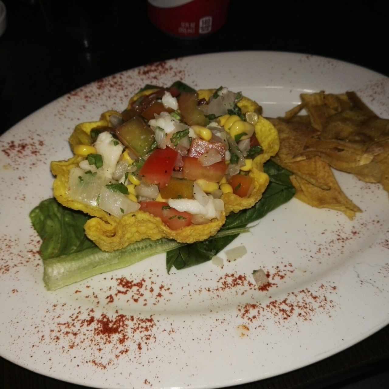 Ceviche Yucateco con Totopos / Yucateco with Totopos