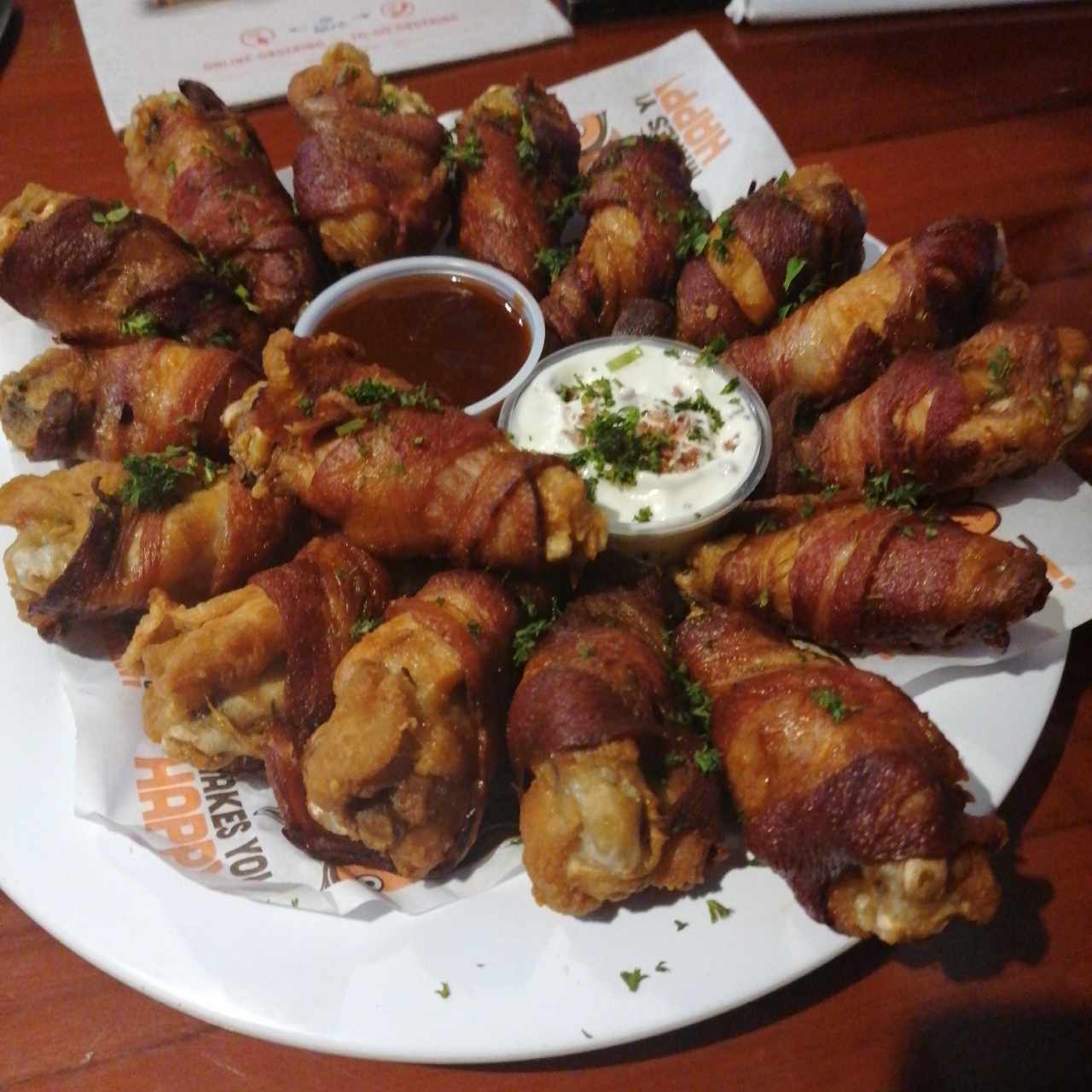 Hooters Bacon Wrapped Wings