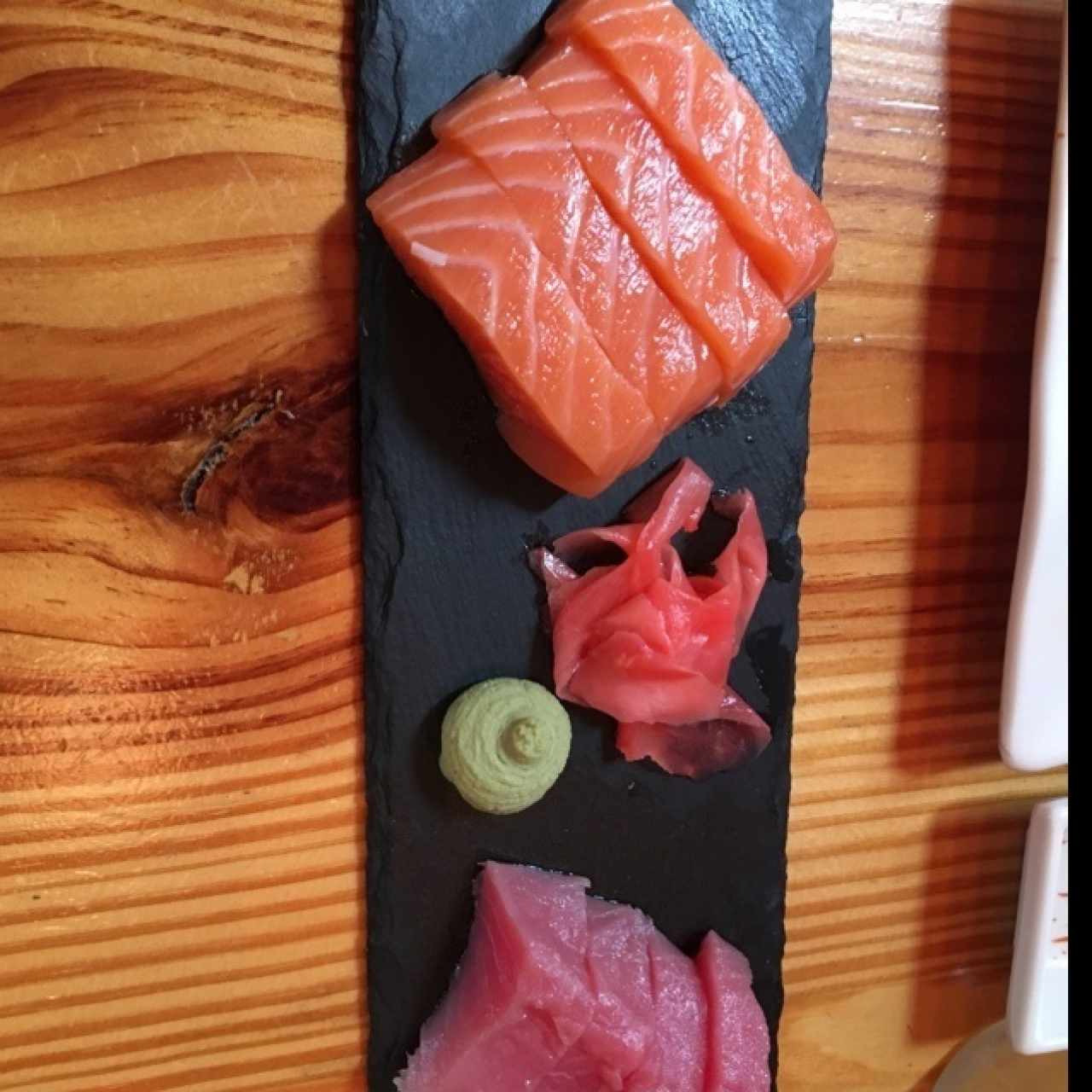 sashimi de salmon y atun