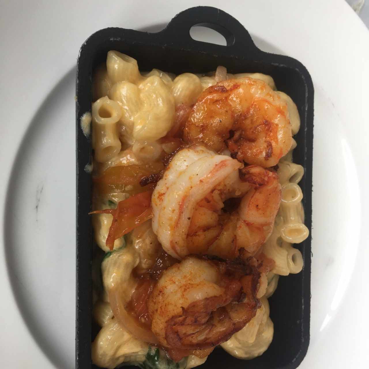 mac and cheese con langostino