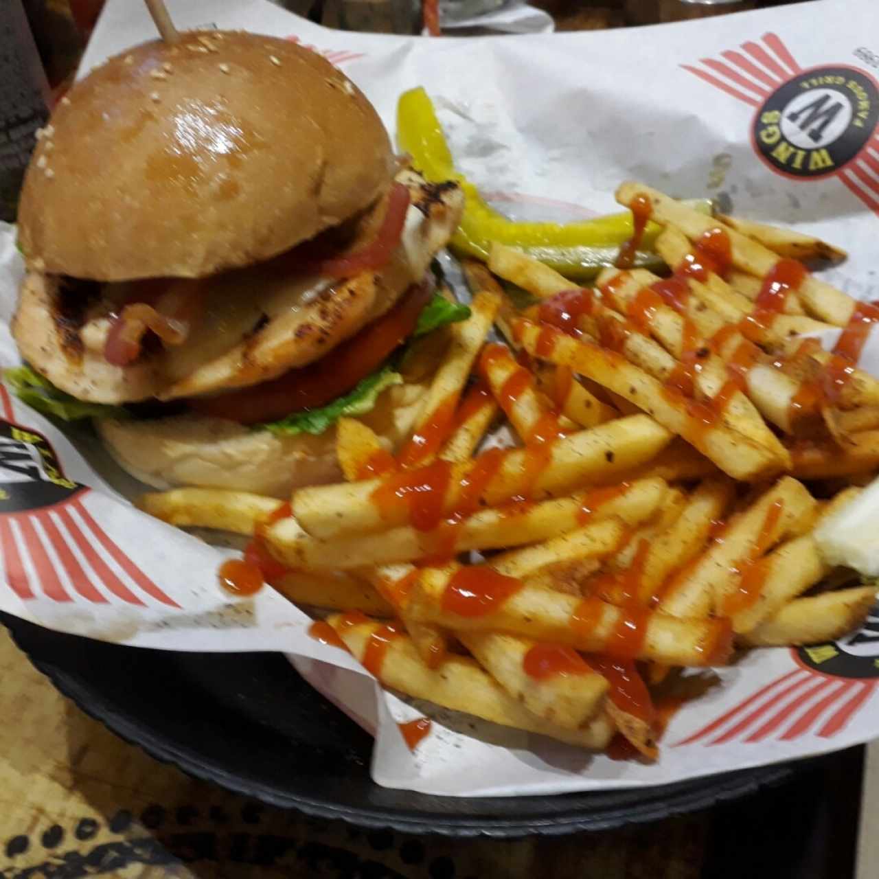 Hamburguesa de pollo