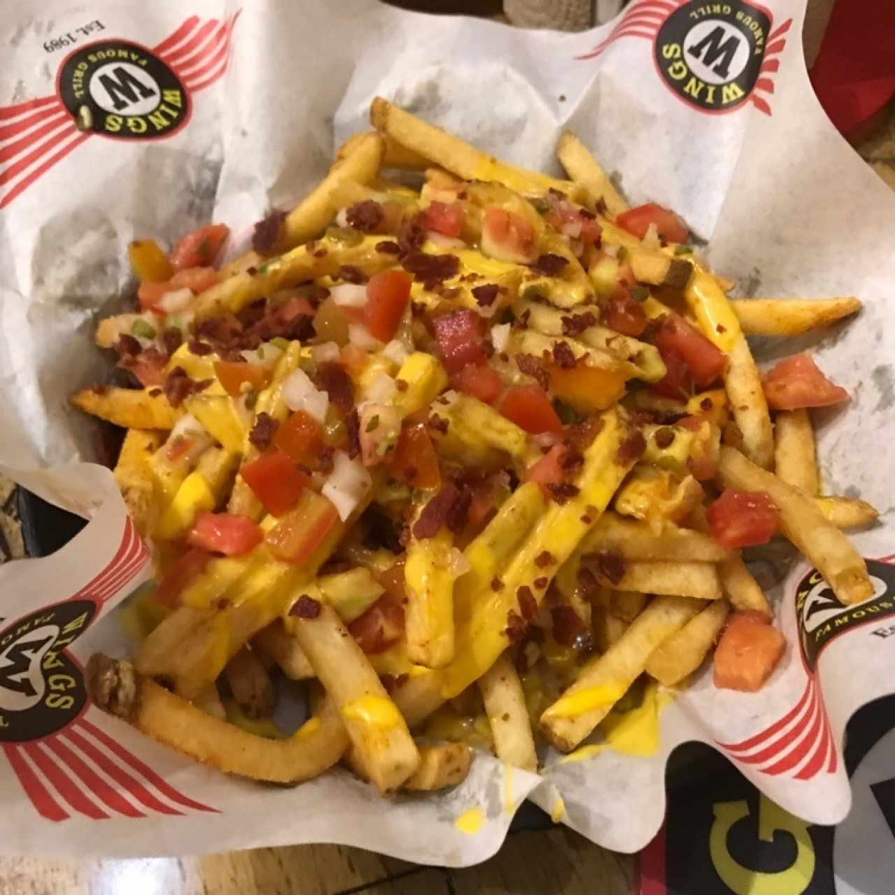 Loaded Cheese and Bacon Fries