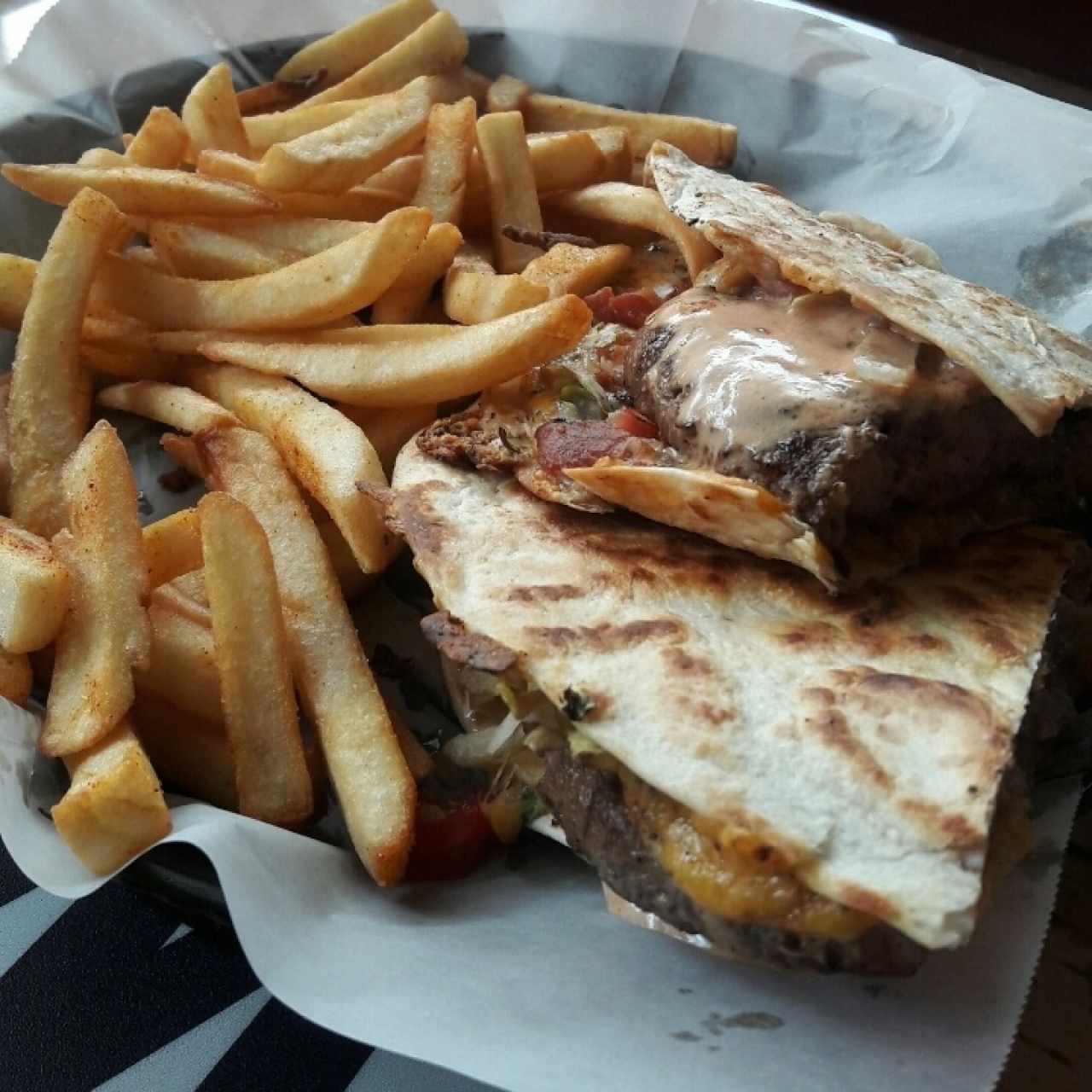 Quesadilla burger