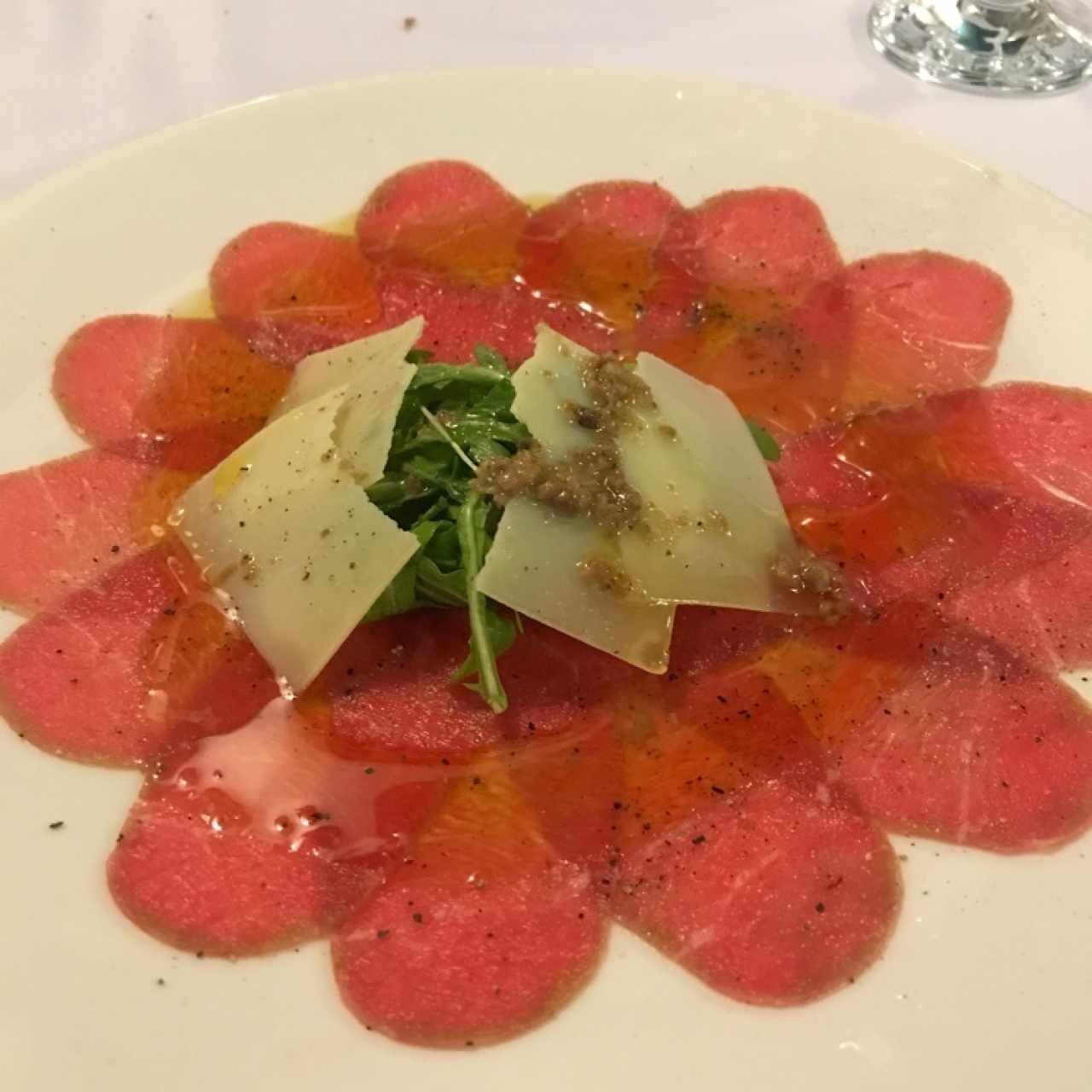 carpaccio de res