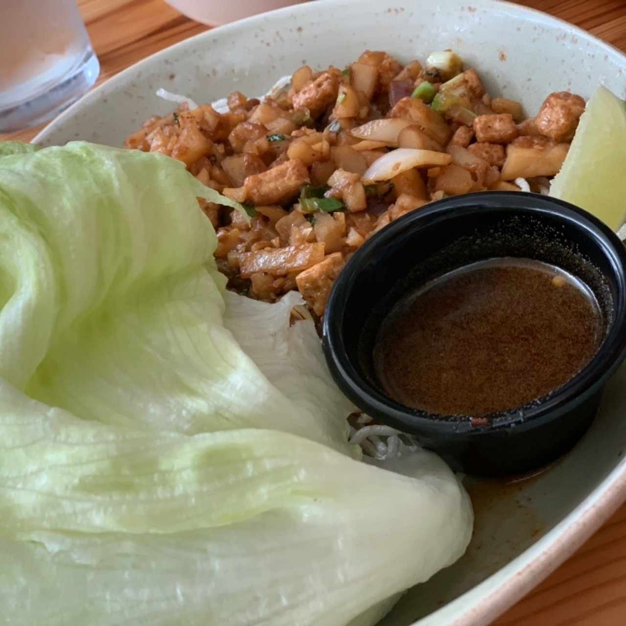 vegetarian lettuce wrap