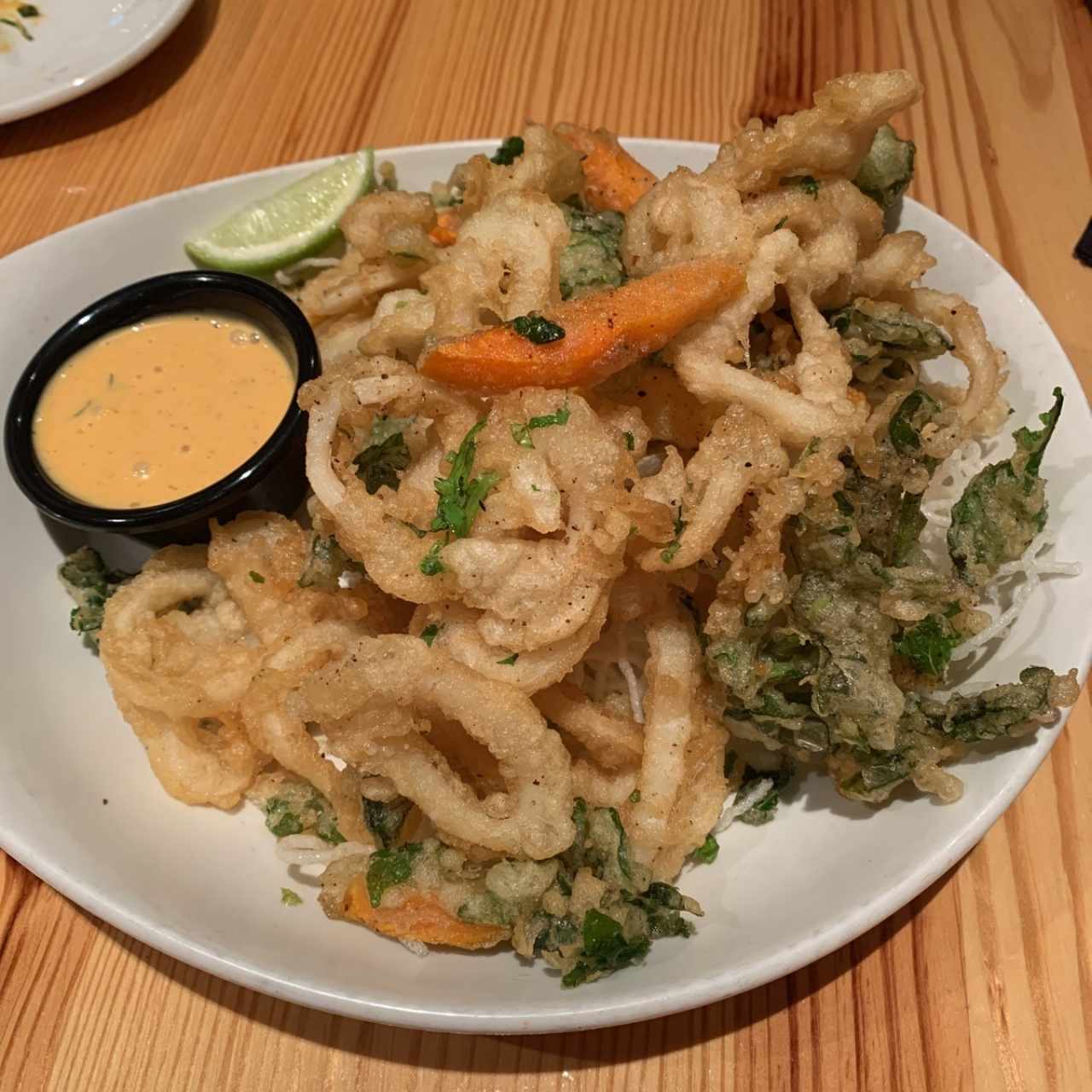 Tempura Calamari & Vegetables