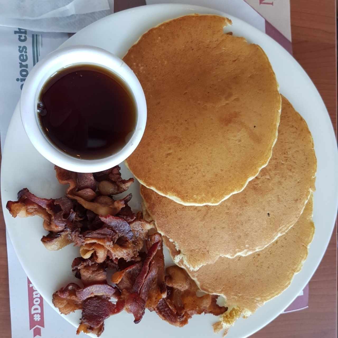 Pancakes con tocino