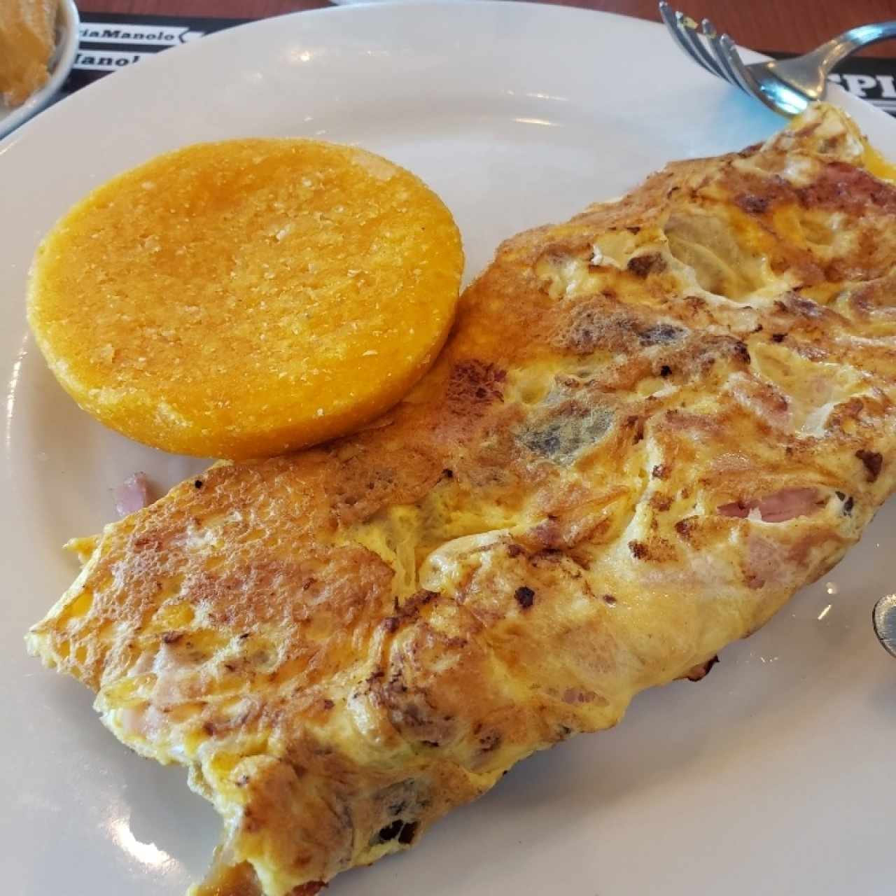 omelet con tortilla