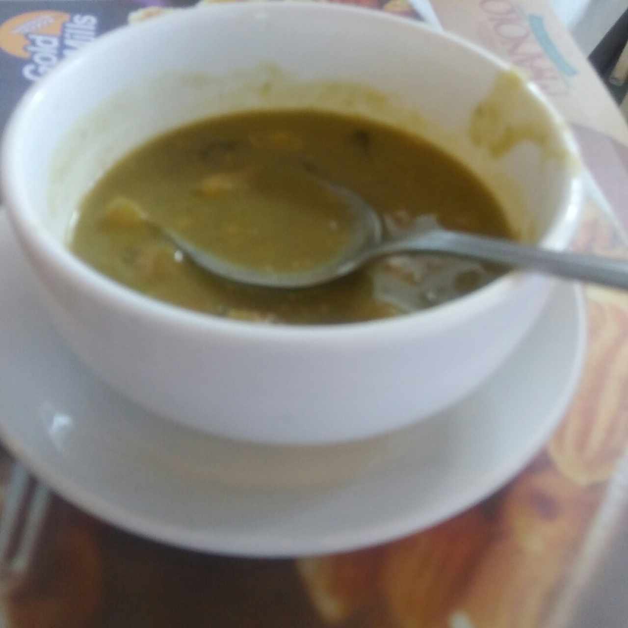 Sopa de lentejas como entrada