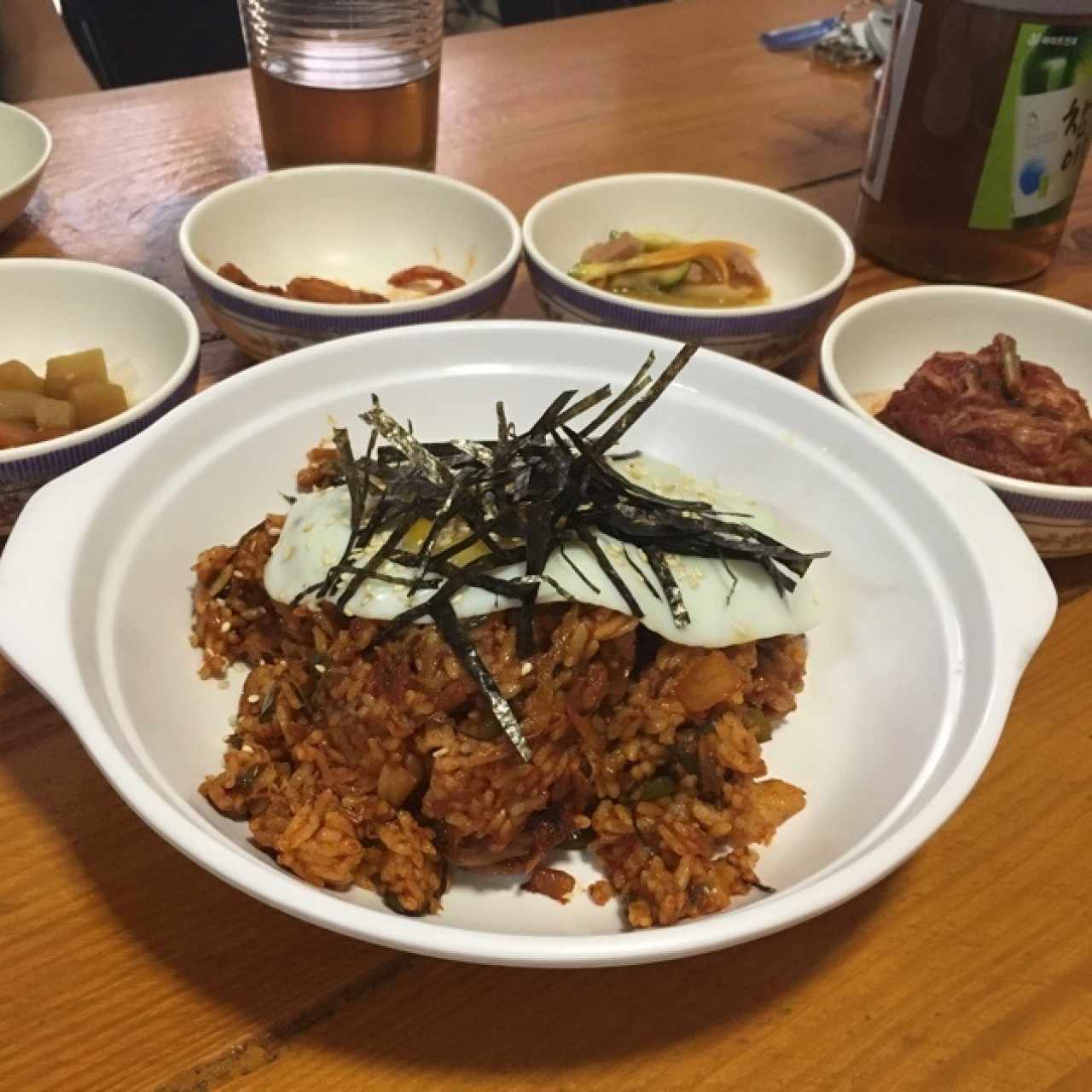 arroz con kimchi