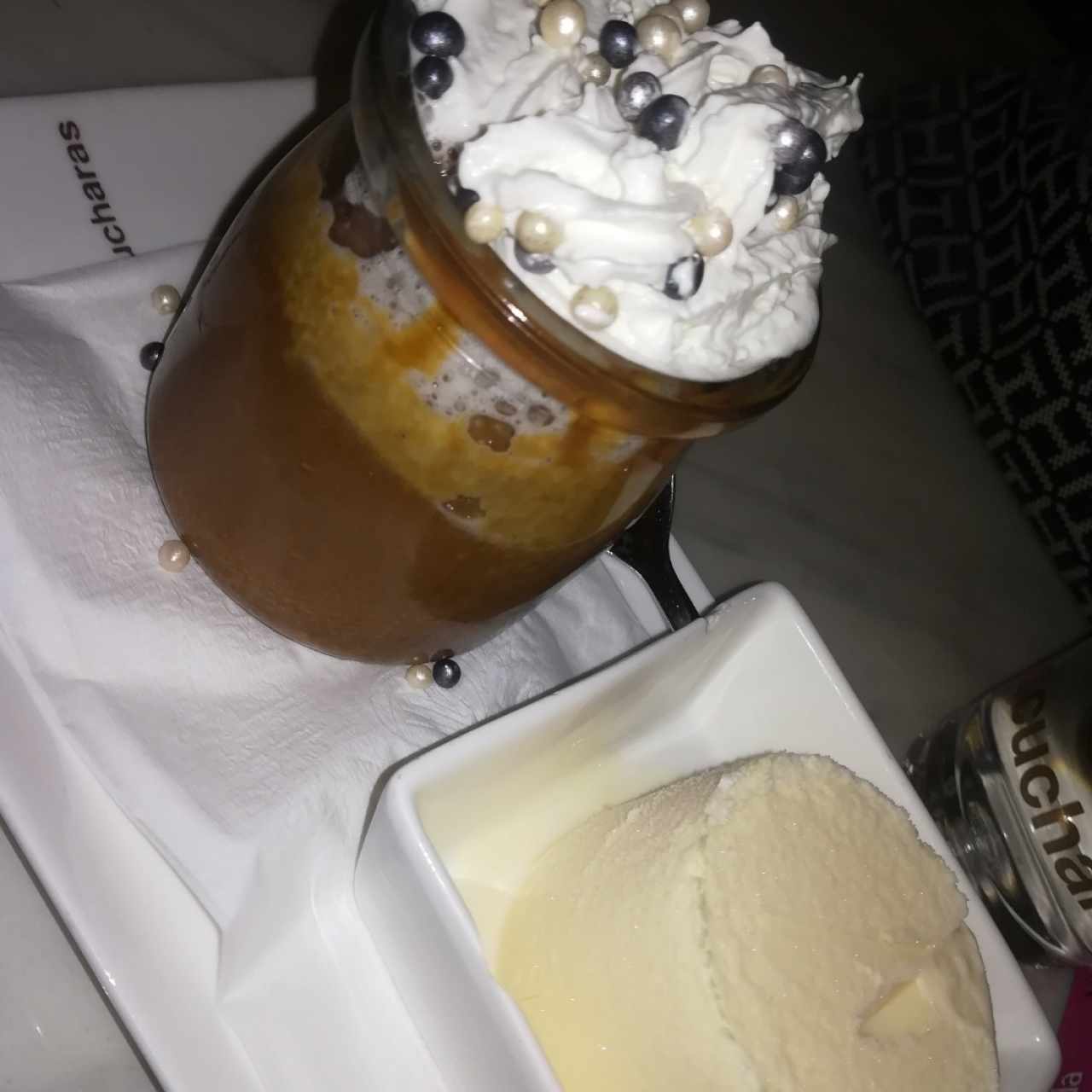 volcan de dulce de leche