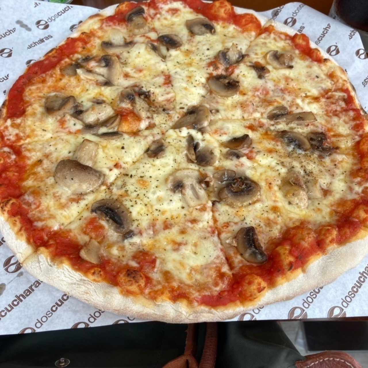 Pizza de champiñones