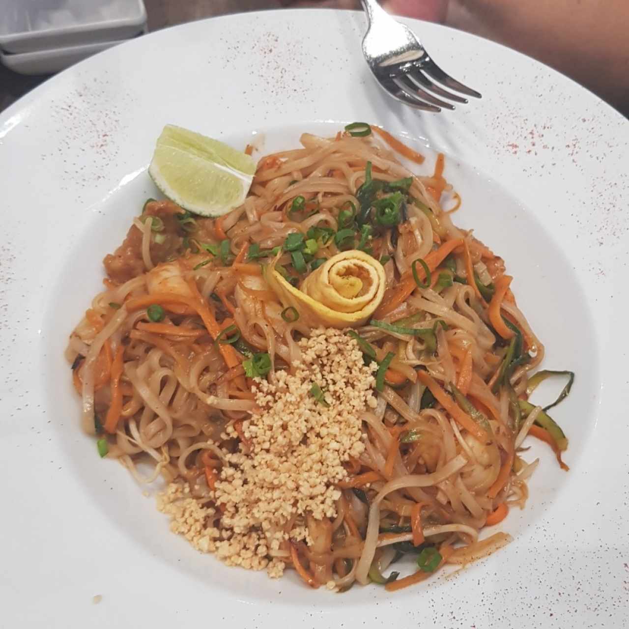 Pad thai de mariscos