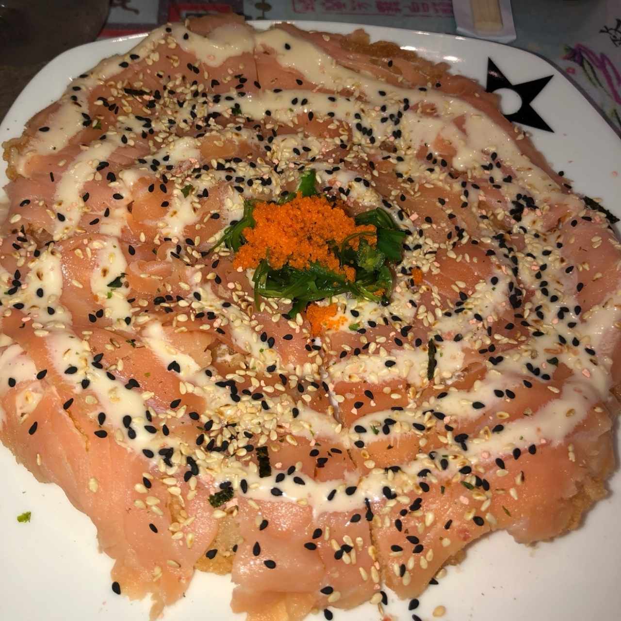 Pizza de salmon ahumado