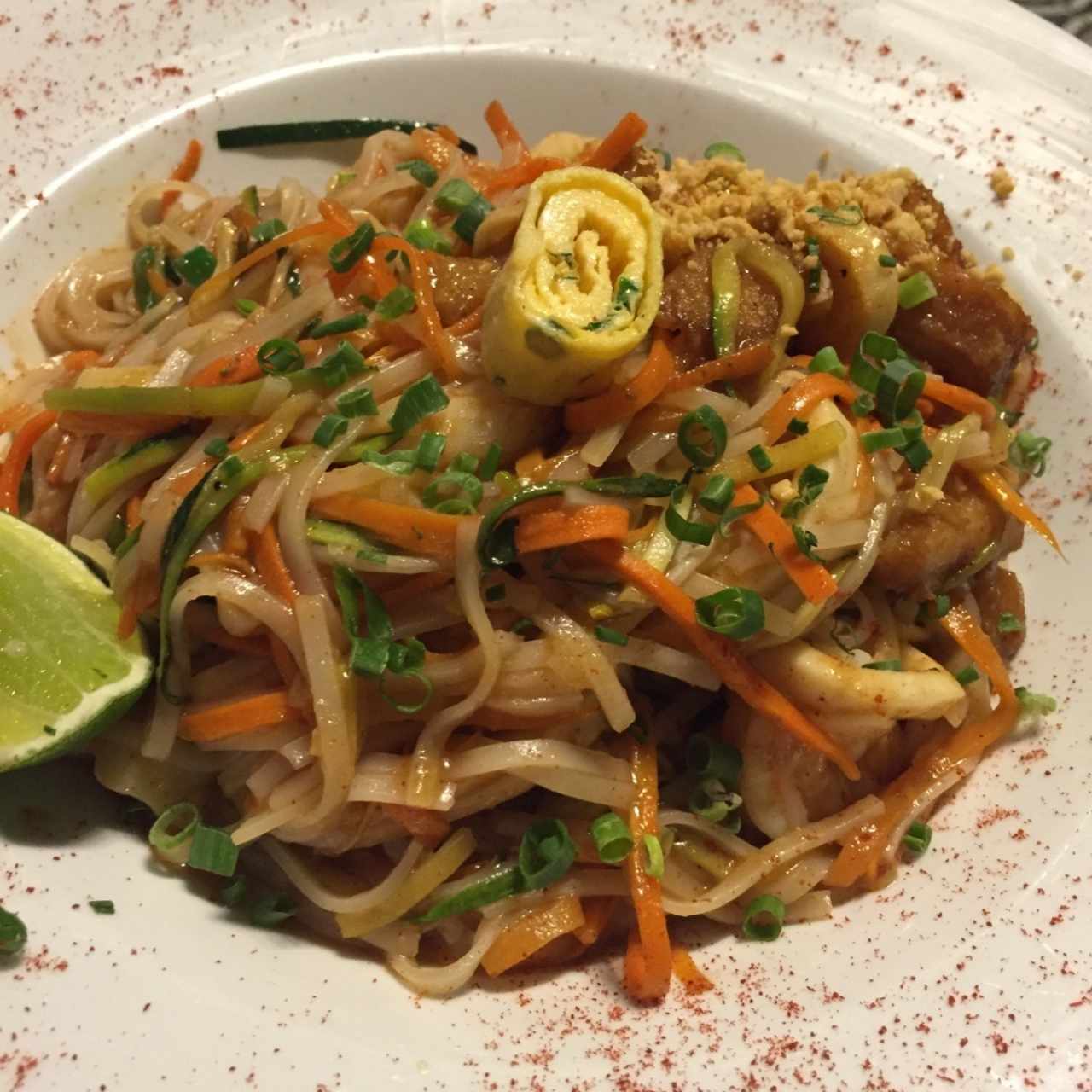 Pad thai de mariscos