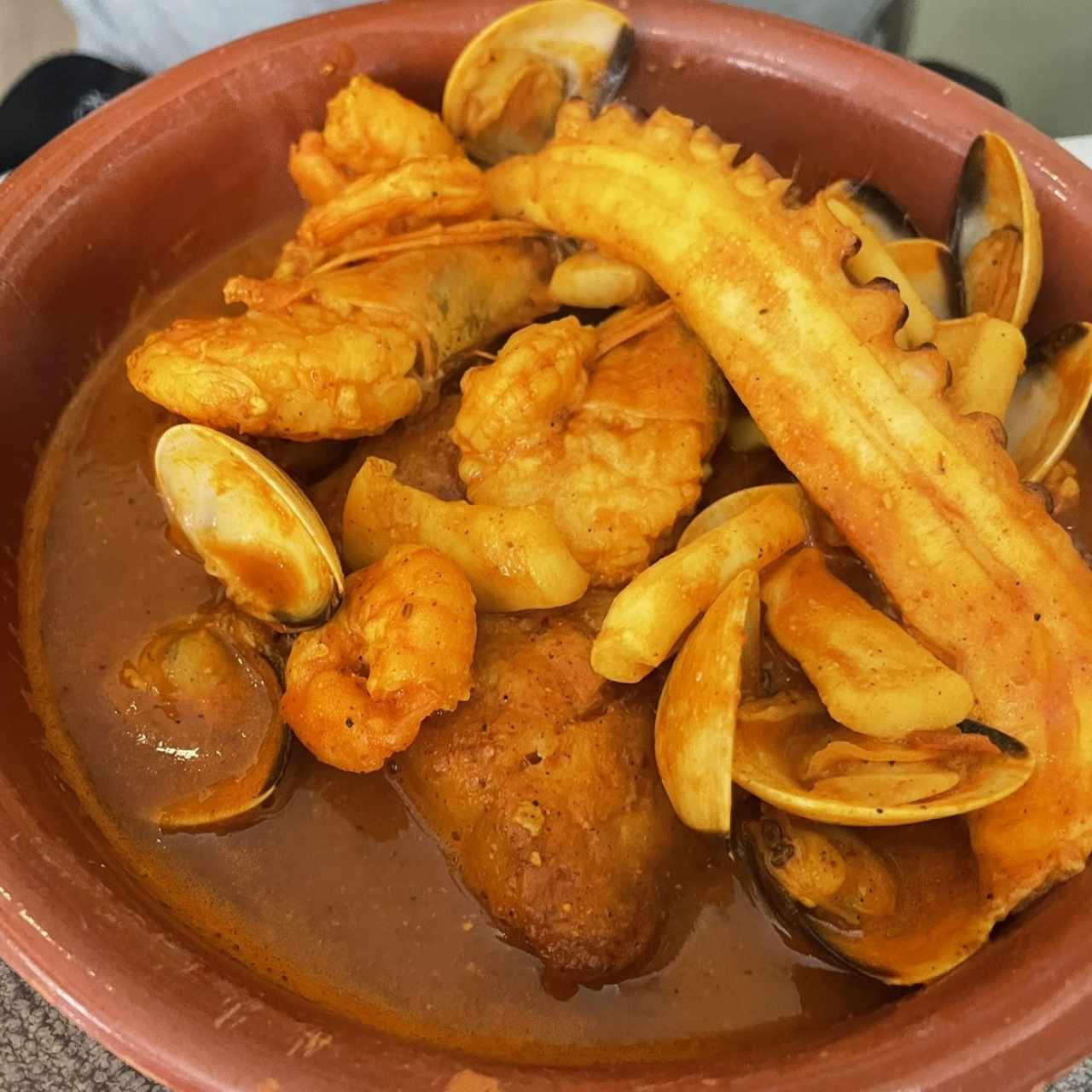 Cazuela de mariscos 