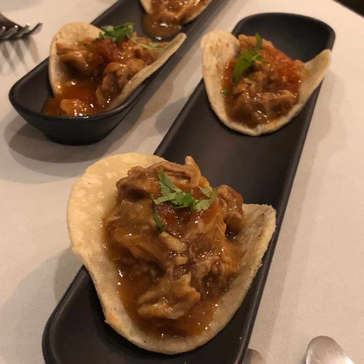 Mini Tacos de BBQ Coreano y Kimchi