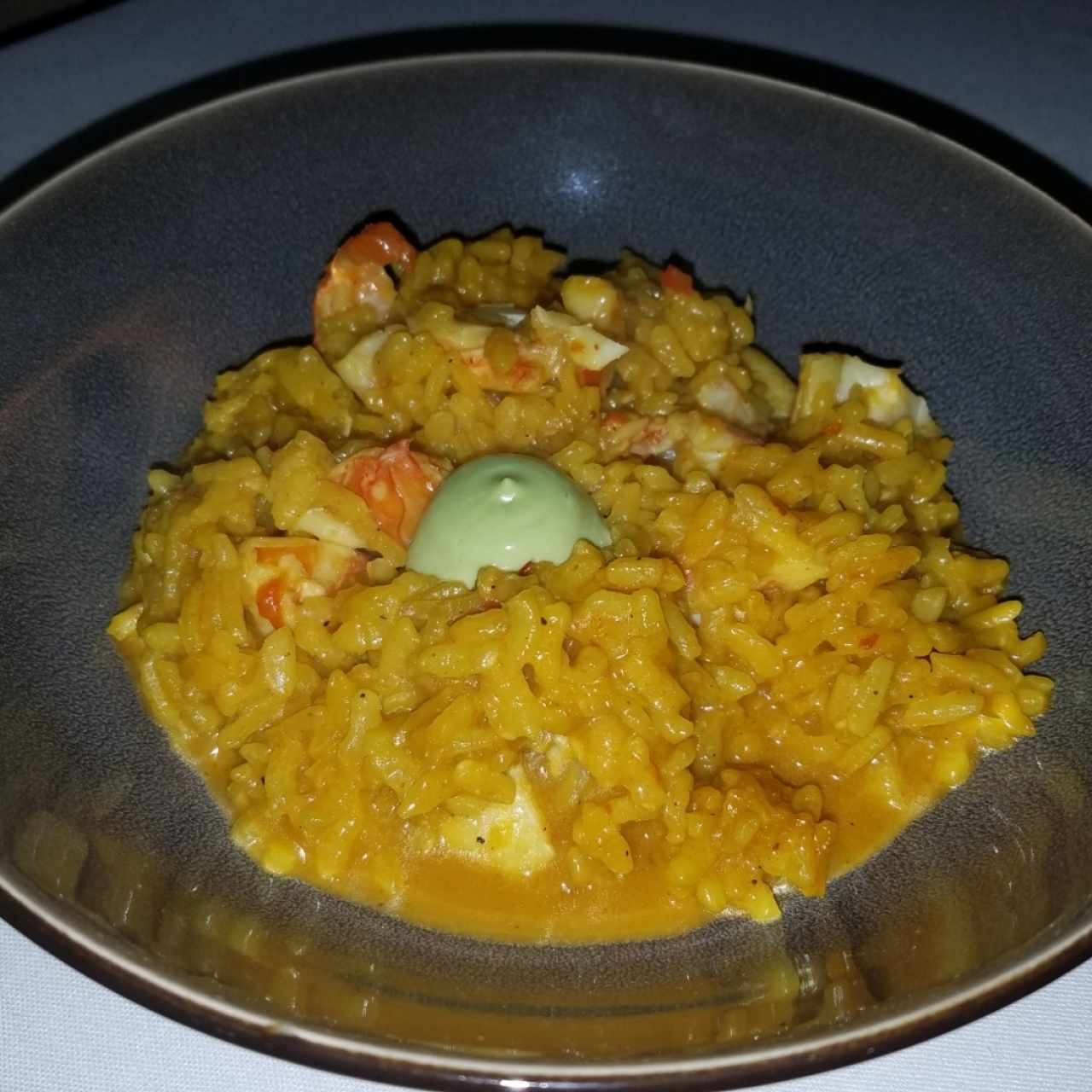 Arroz caldoso con mariscos