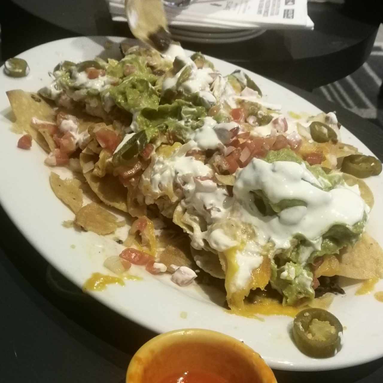 NACHOS DE POLLO O CARNE