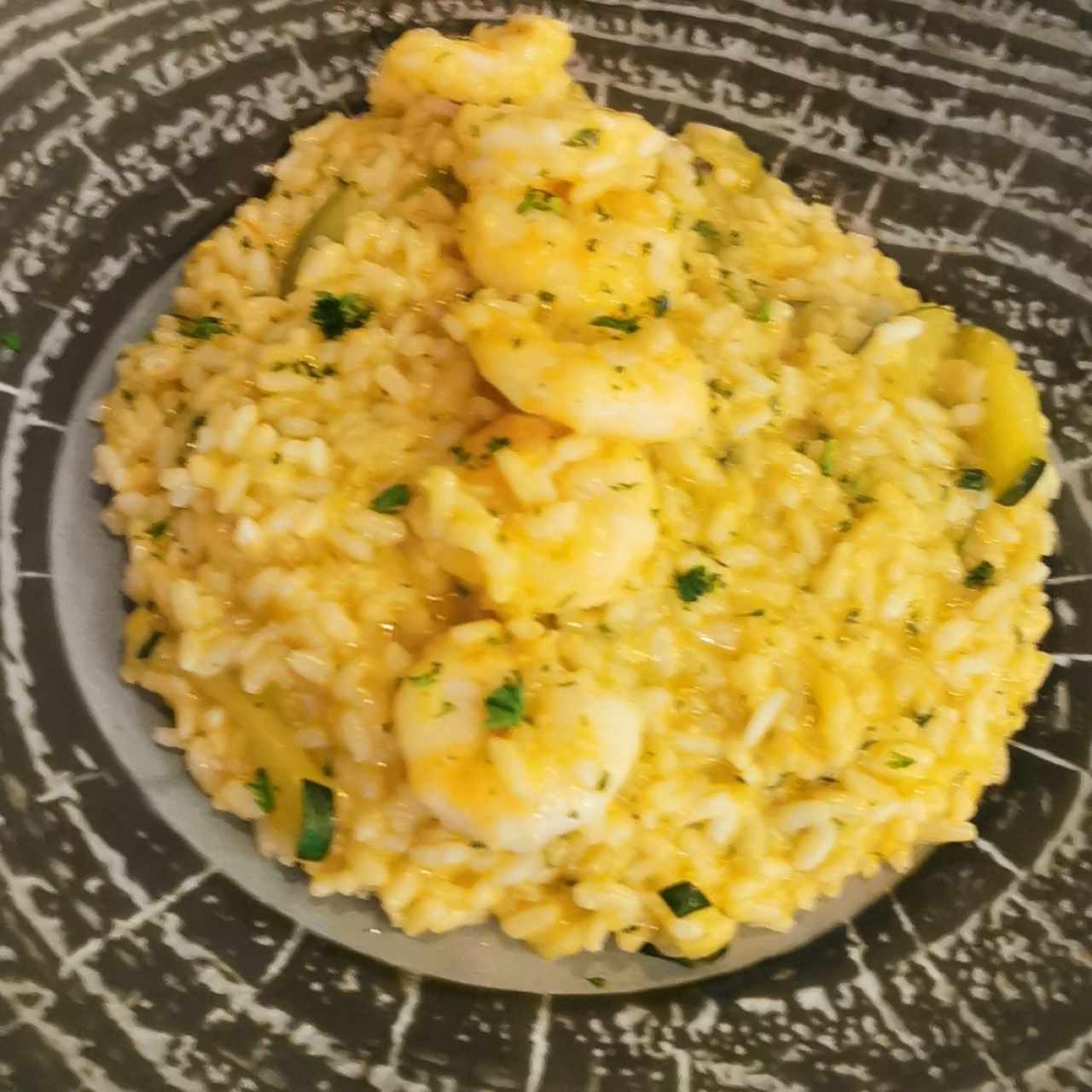 risotto de camarones