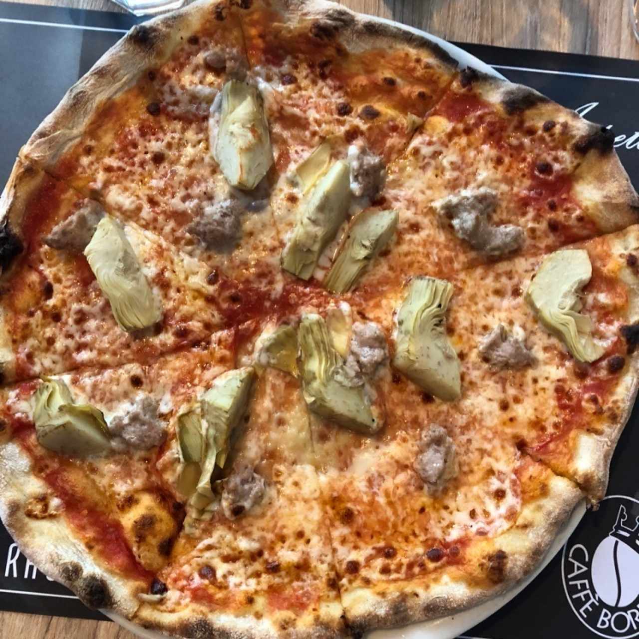 pizza carciofoni de salsiccia italiana (special)